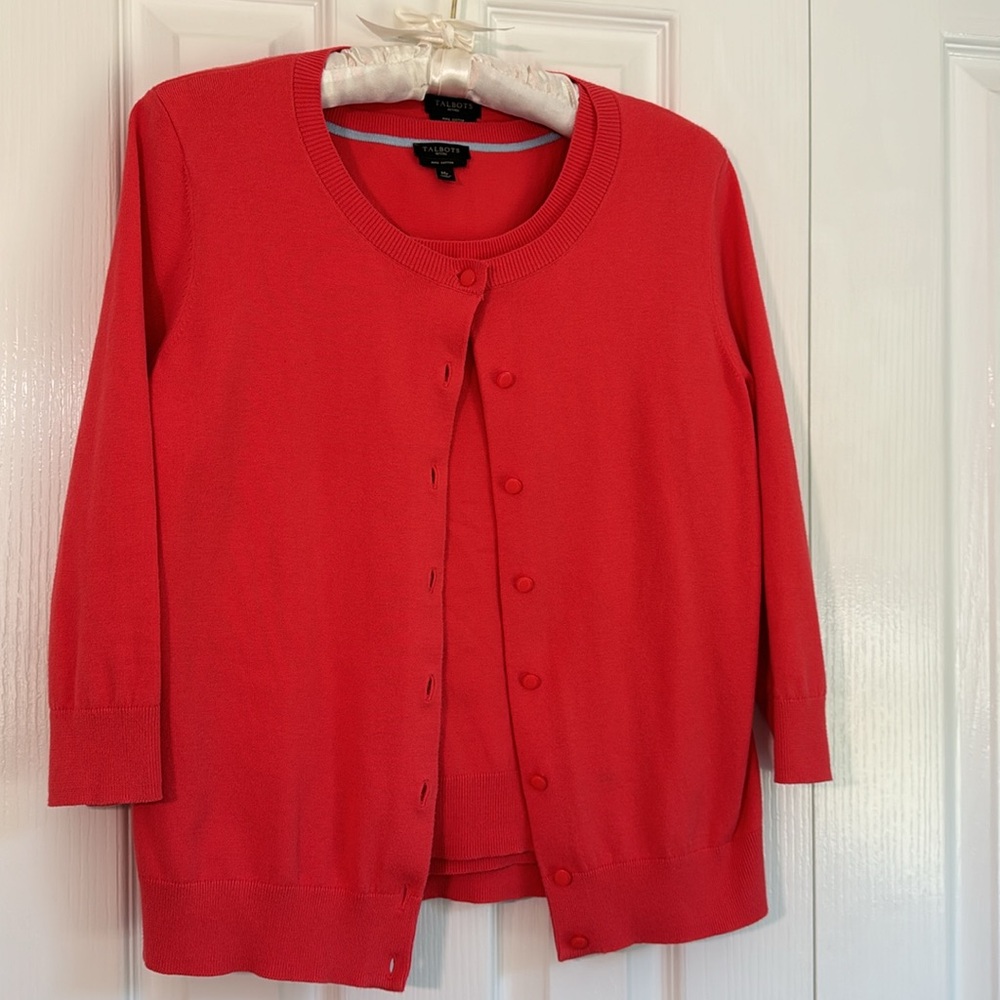 Talbots Pima Cotton Sweater/Sleeveless Tank Set Size 6P - Picture 9 of 9